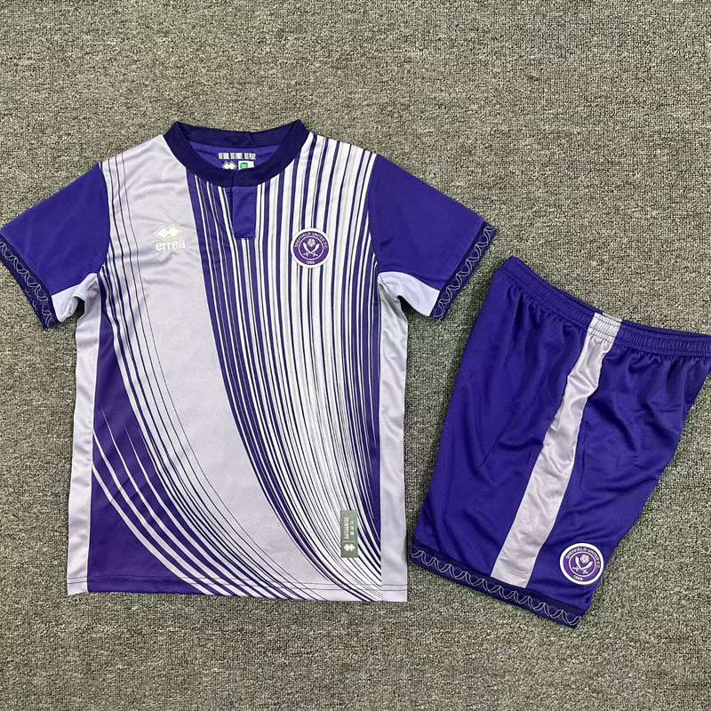 25-26 Sheffield United Third Kids Soccer Jersey