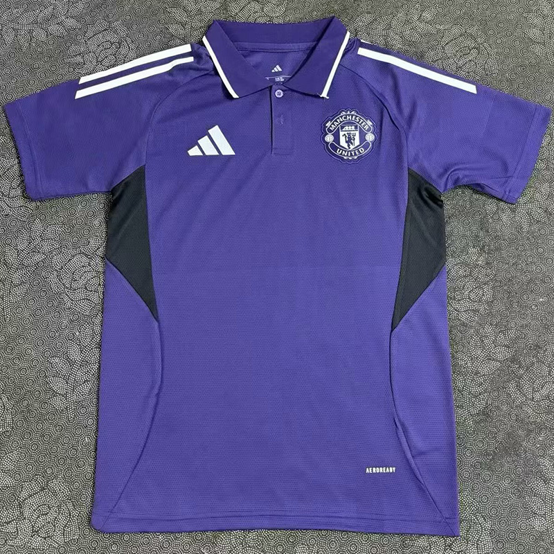 25-26 Man Utd Purple Polo Short Sleeve