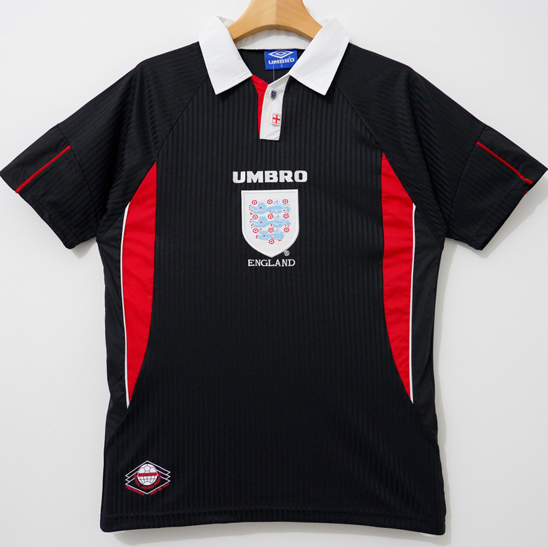 1998 England Away Retro Soccer Jersey