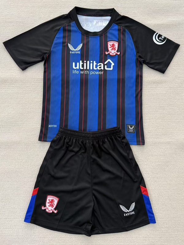 25-26 Middlesbrough Away Kids Soccer Jersey