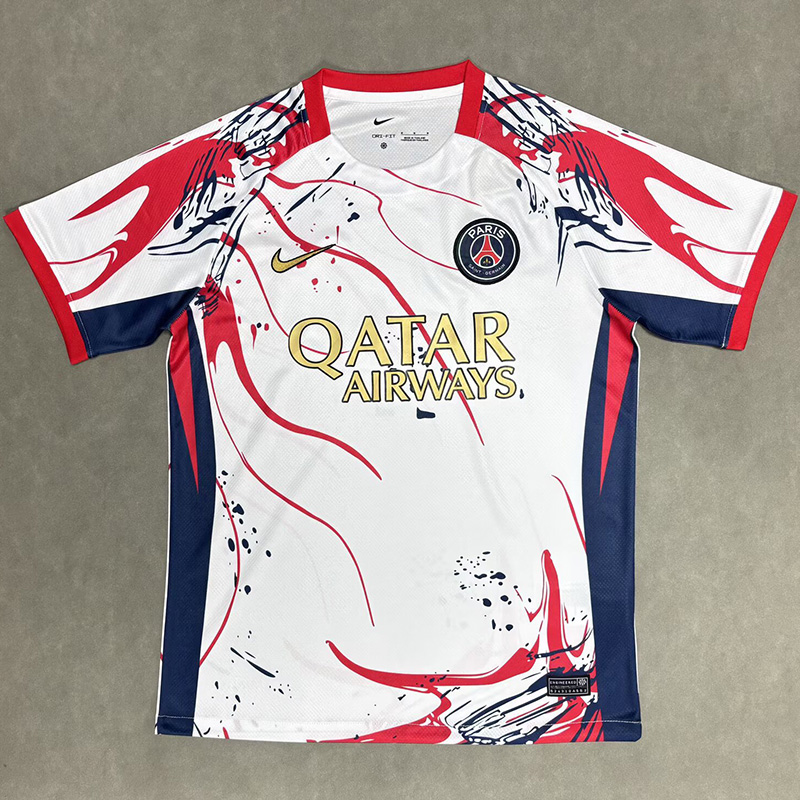 25-26 PSG White Special Edition Fans Training shirts