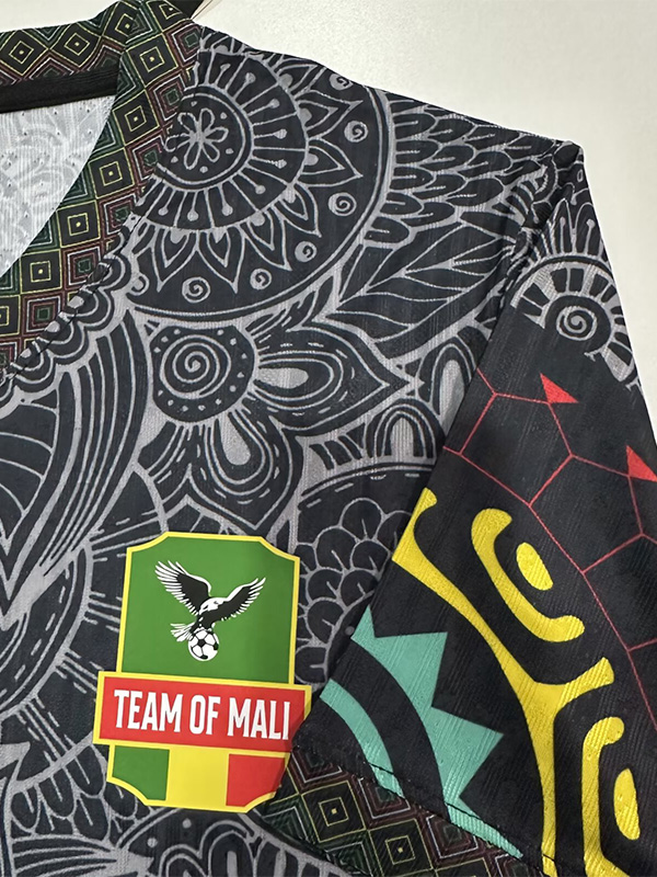 25-26 Mali Black Player Version Soccer Jersey