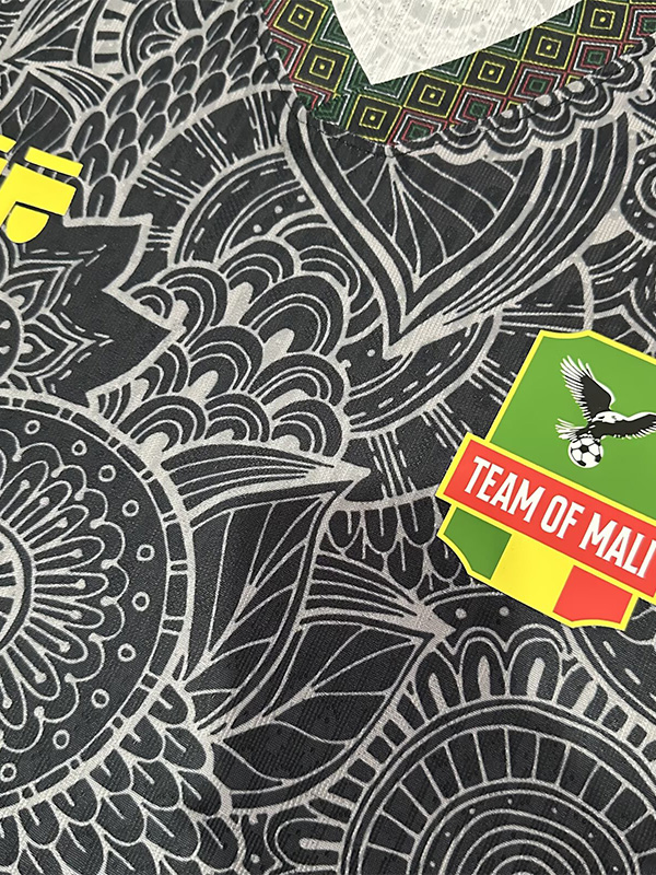 25-26 Mali Black Player Version Soccer Jersey