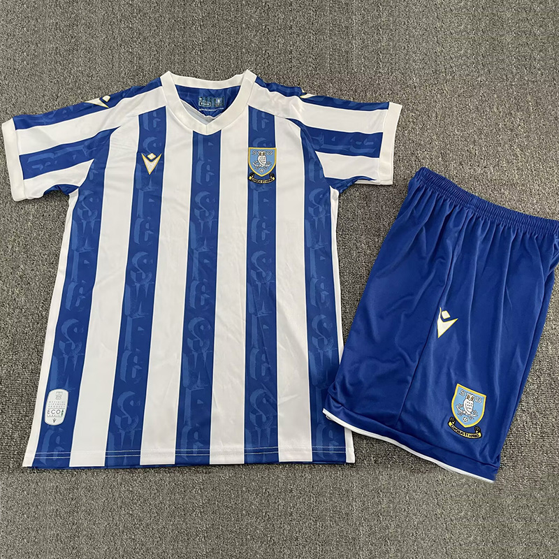 25-26 Sheffield Wednesday Home Kids Soccer Jersey