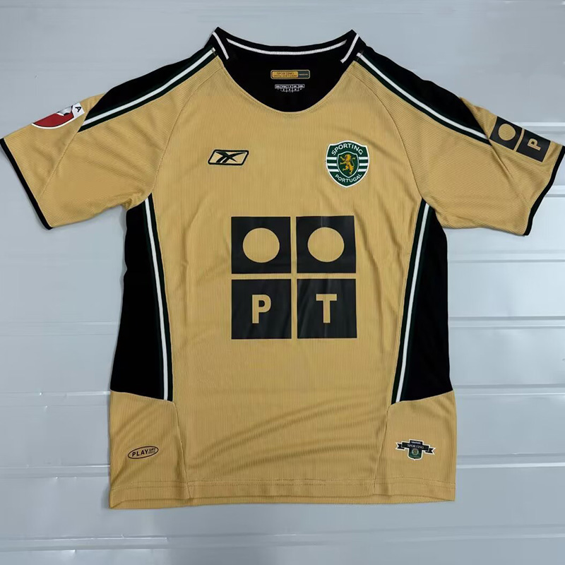 2003-2004 Sporting Lisbon Away Retro Soccer Jersey
