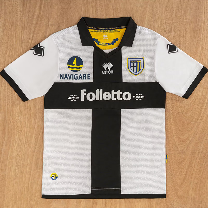 2012-2013 Parma White Retro Soccer Jersey