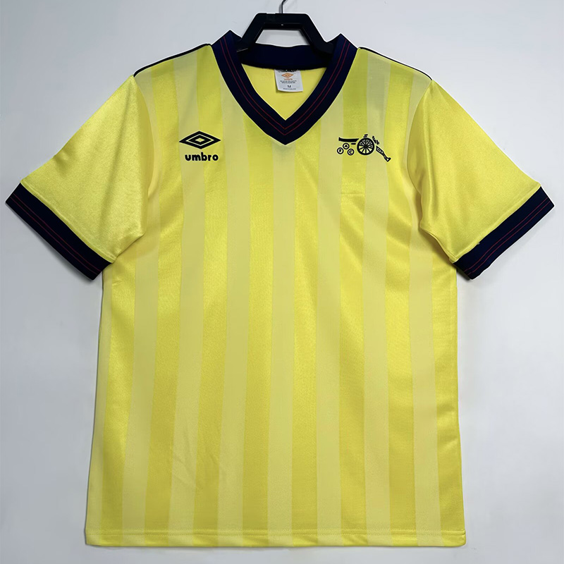 1983-1986 ARS Away Yellow Retro Soccer Jersey