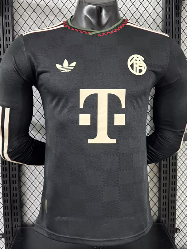 25-26 Bayern Third Long Sleeve Player Version Soccer Jersey (长袖球员)