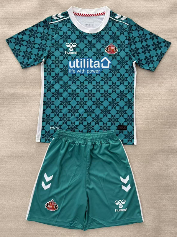 25-26 Sunderland Green GoalKeeper Kids Soccer Jersey