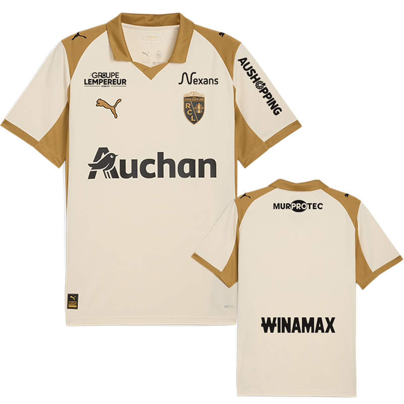 25-26 RC Lens Third Fans Soccer Jersey (全广告)