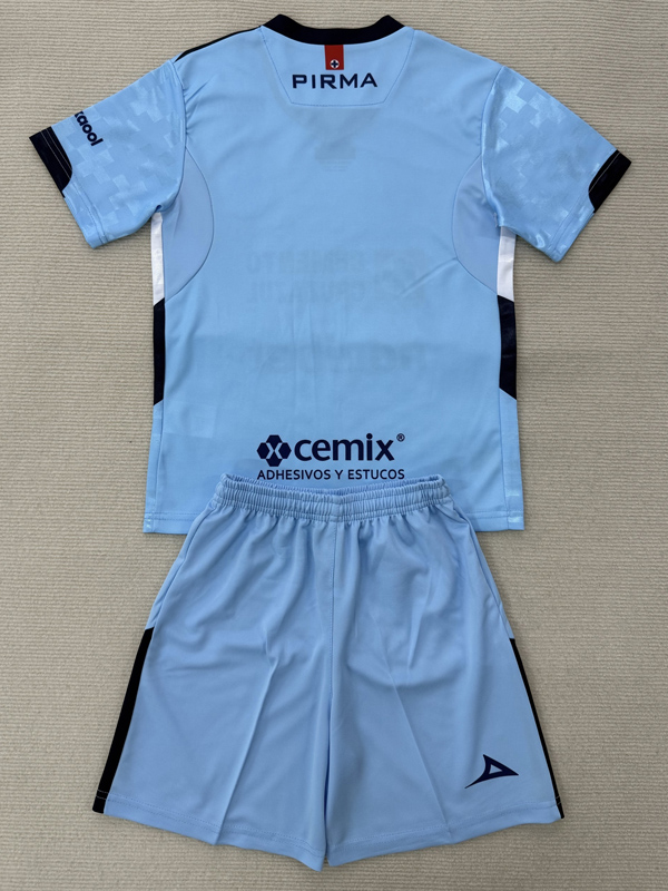 25-26 Cruz Azul Light blue GoalKeeper Kids Soccer Jersey