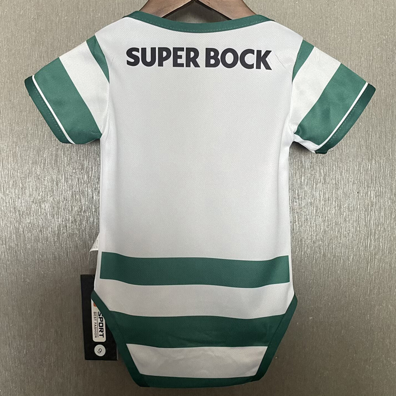 25-26 Sporting Lisbon Home Baby Infant Crawl Suit