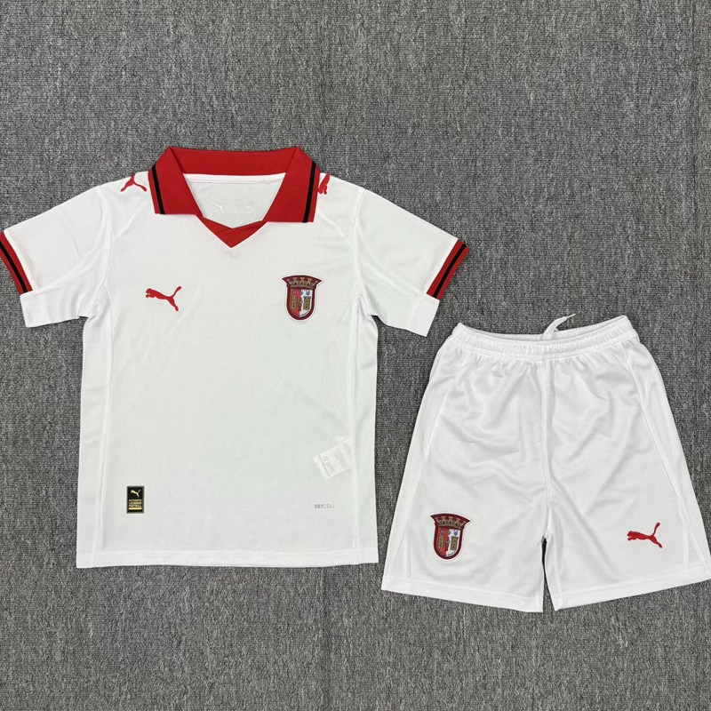 25-26 Braga Away Kids Soccer Jersey