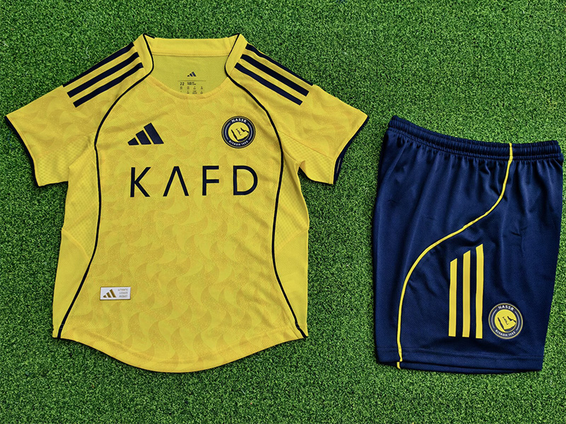 25-26 AL-Nassr Home Kids Player Version Soccer Jersey (球员童装)