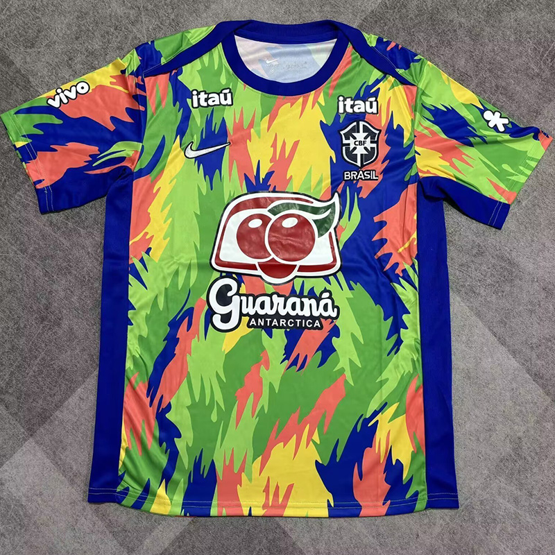 25-26 Brazil Green Blue Training shirts