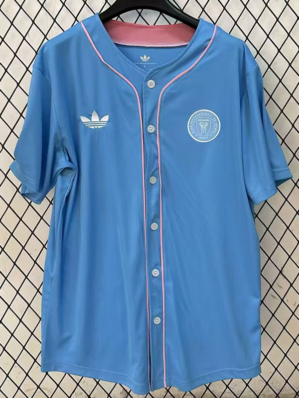 25-26 Inter Miami Blue Casual Edition Baseball Jersey