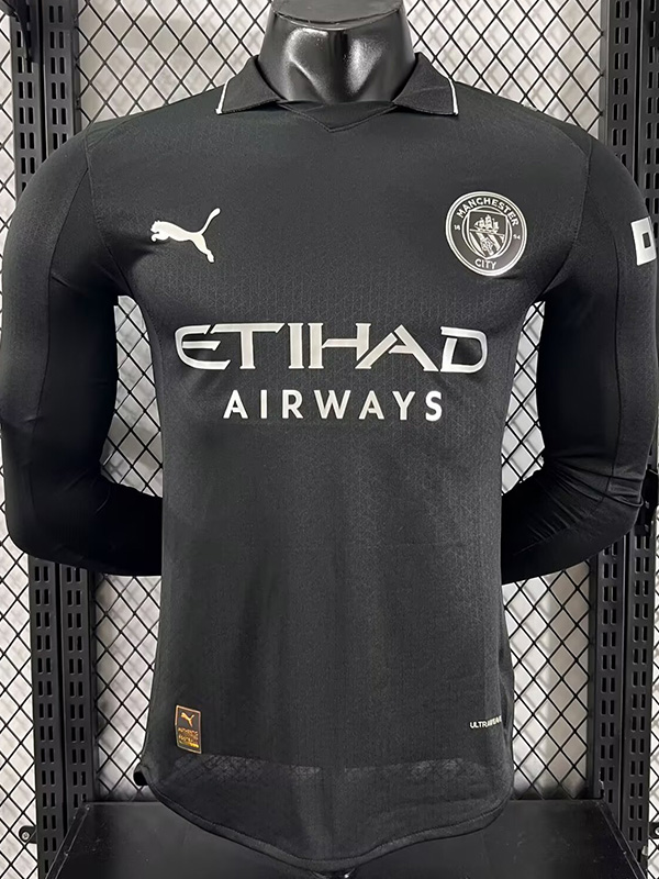 25-26 Man City Away Long Sleeve Player Version Soccer Jersey (长袖球员)