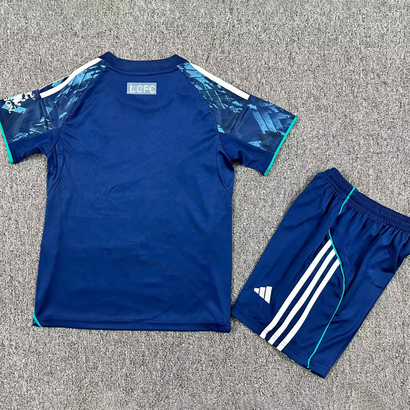 25-26 Leicester City Away Kids Soccer Jersey