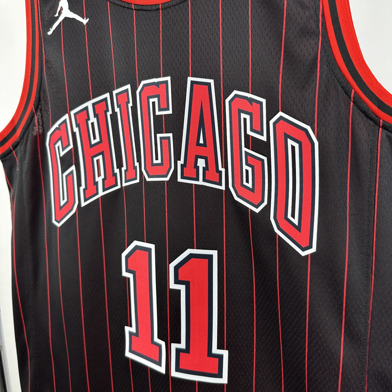 25-26 BULLS DEROZAN #11 Black Top Quality Hot Pressing NBA Jersey (Trapeze Edition) 飞人版