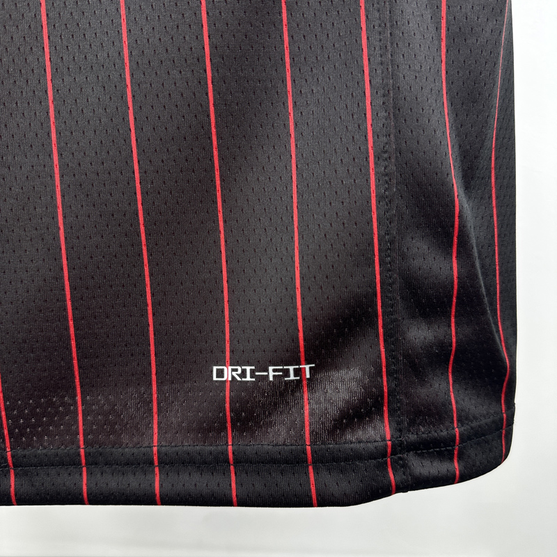 25-26 BULLS JORDAN #23 Black Top Quality Hot Pressing NBA Jersey (Trapeze Edition) 飞人版