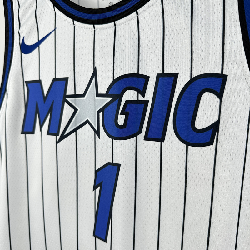 25-26 Magic HARDAWAY #1 White Top Quality Hot Pressing NBA Jersey(条纹)