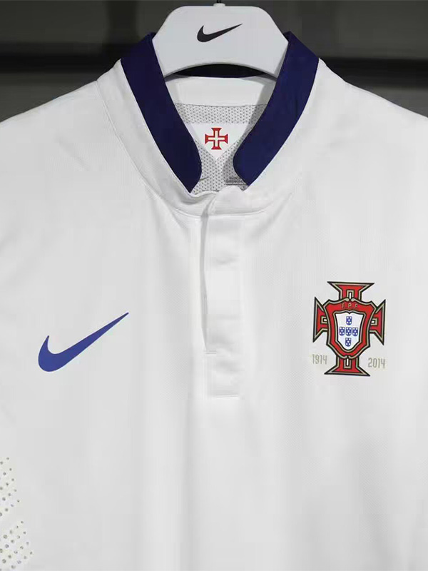2014 Portugal Away Player Version 球员 Retro Soccer Jersey