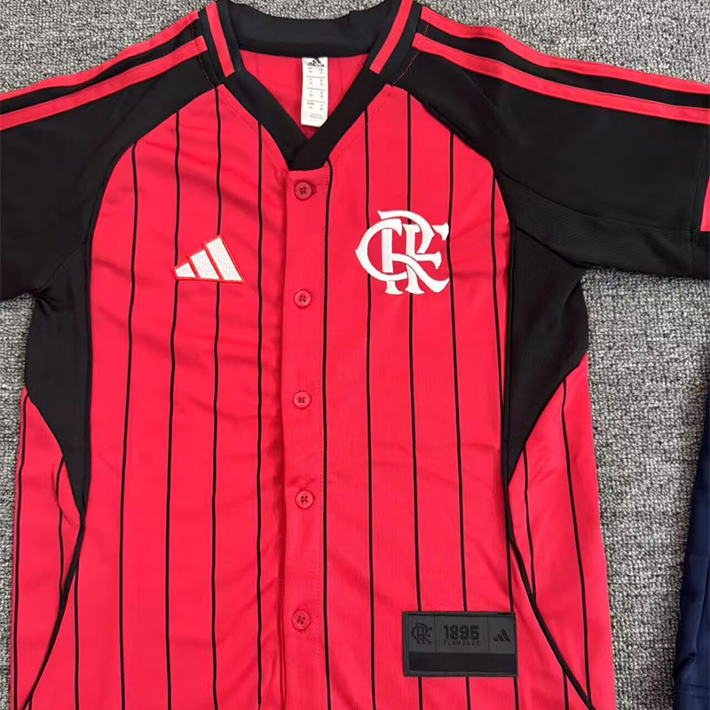 25-26 Flamengo Red Casual Edition Kids Baseball Jersey