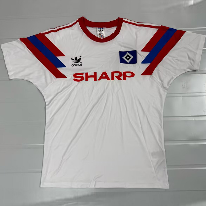 1990-1991 Hamburg SV Home Retro Soccer Jersey