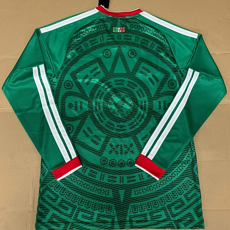 25-26 Mexico Green Long Sleeve Soccer Jersey (长袖)