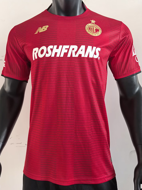 25-26 Toluca Home Player Version Soccer Jersey (带星)