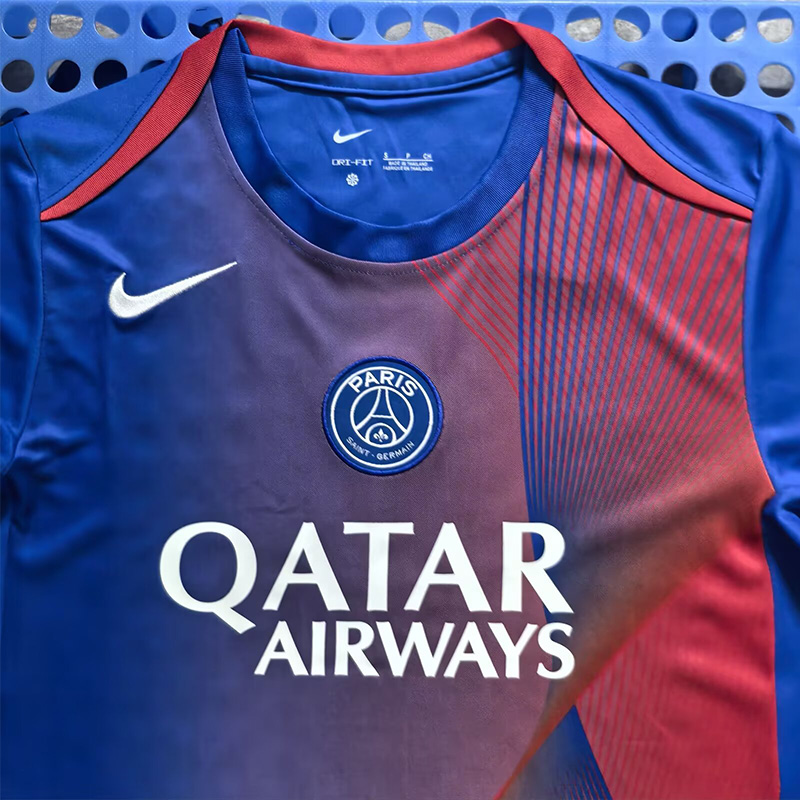 25-26 PSG Blue Red  Training Shirts