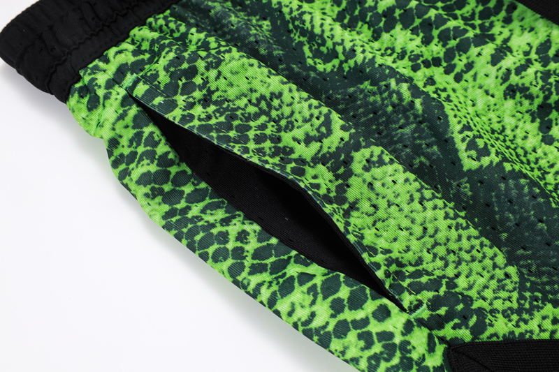 C2509 Jordan Green Casual Short Pants #蛇纹绿