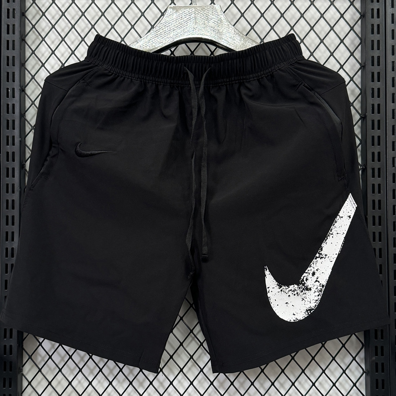 D704 NK Black Casual Short Pants