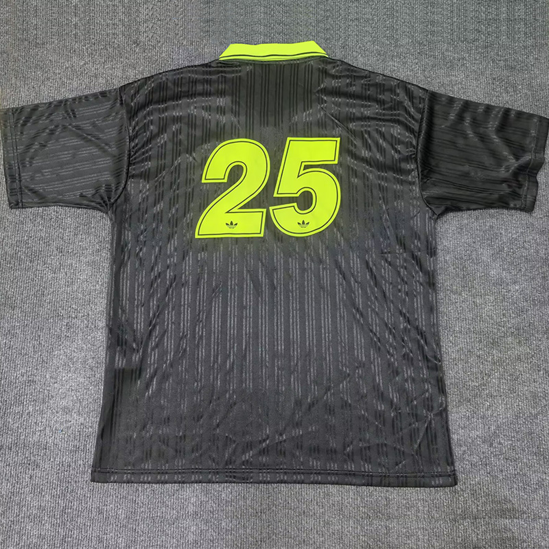 2025 Ad Oasis Joint Edition #25 Black Polo Short Sleeve (绿边)