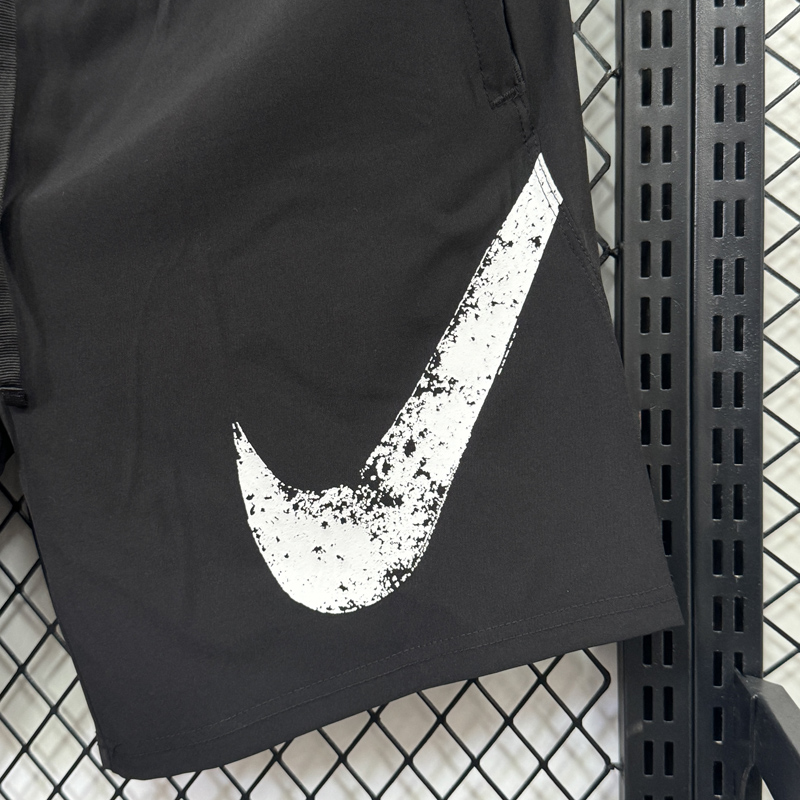 D704 NK Black Casual Short Pants