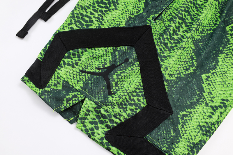 C2509 Jordan Green Casual Short Pants #蛇纹绿