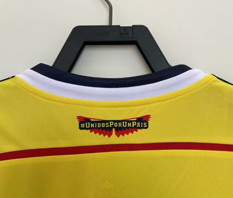 2014 Colombia Home Retro Soccer Jersey