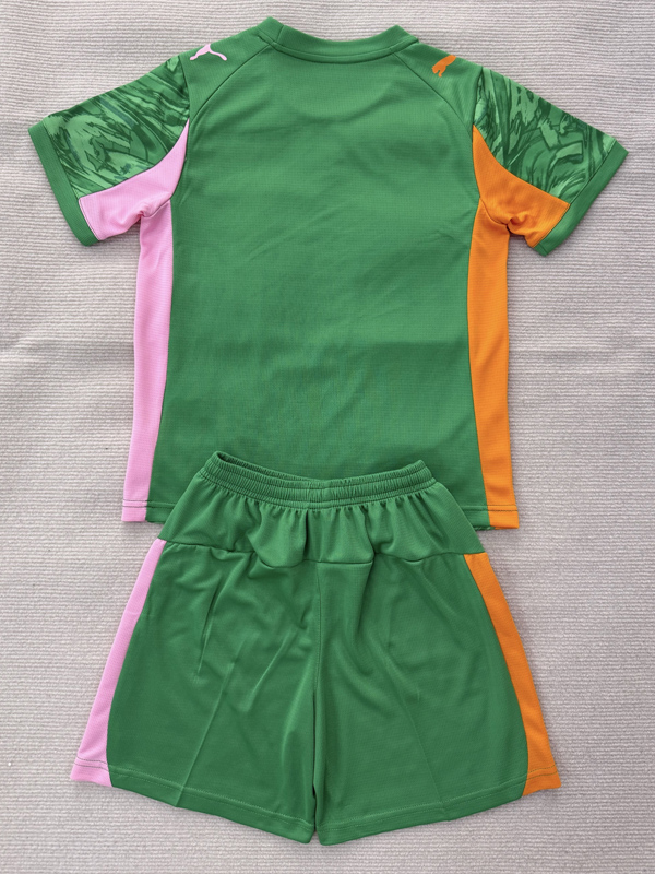 25-26 Derby County Green GoalKeeper Kids Soccer Jersey