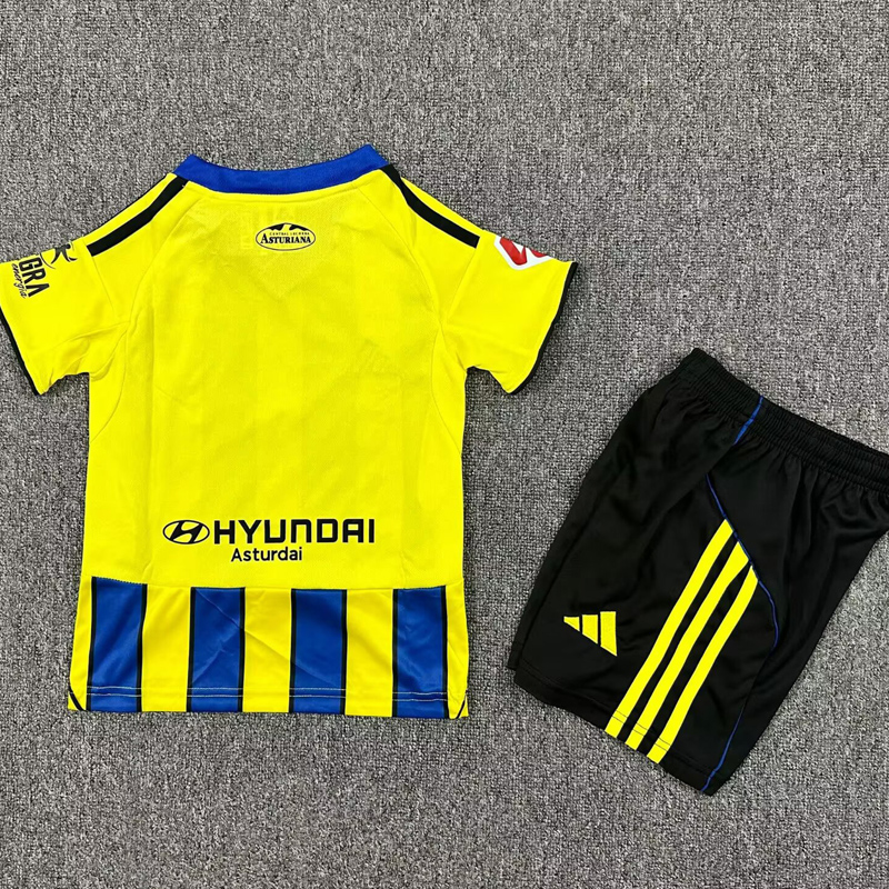 25-26 Real Oviedo Away Kids Soccer Jersey