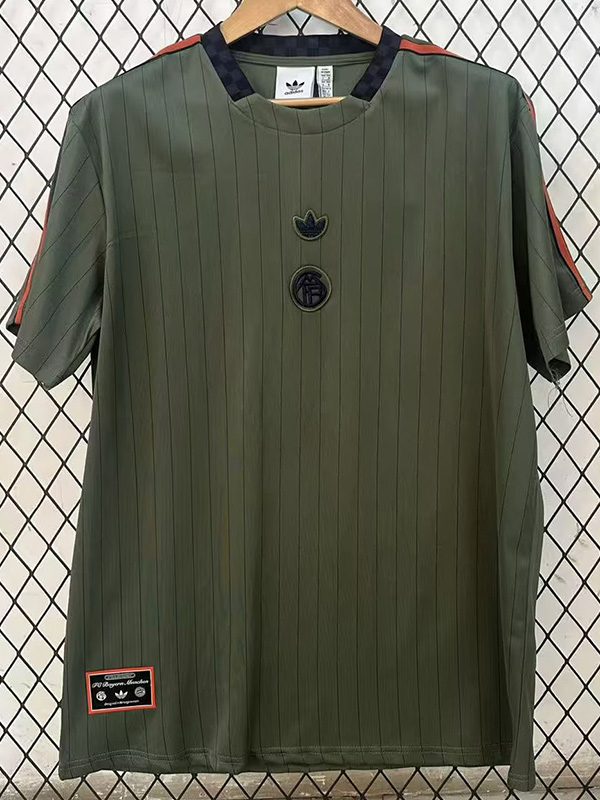 25-26 Bayern Green Grey Casual Edition Fans Training shirts