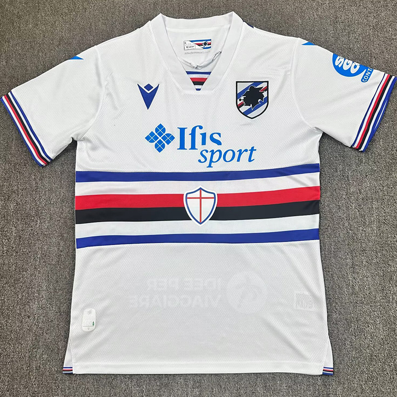 25-26 Sampdoria Away Fans Soccer Jersey