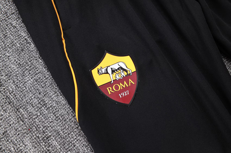 25-26 Roma Black Training Long Pants (Have Pocket)