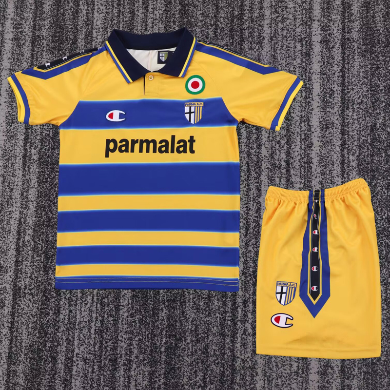 1999-2000 Parma Home Kids Retro Soccer Jersey