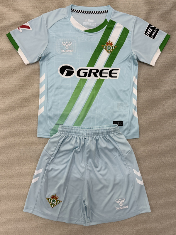 25-26 Real Betis Away Kids Soccer Jersey