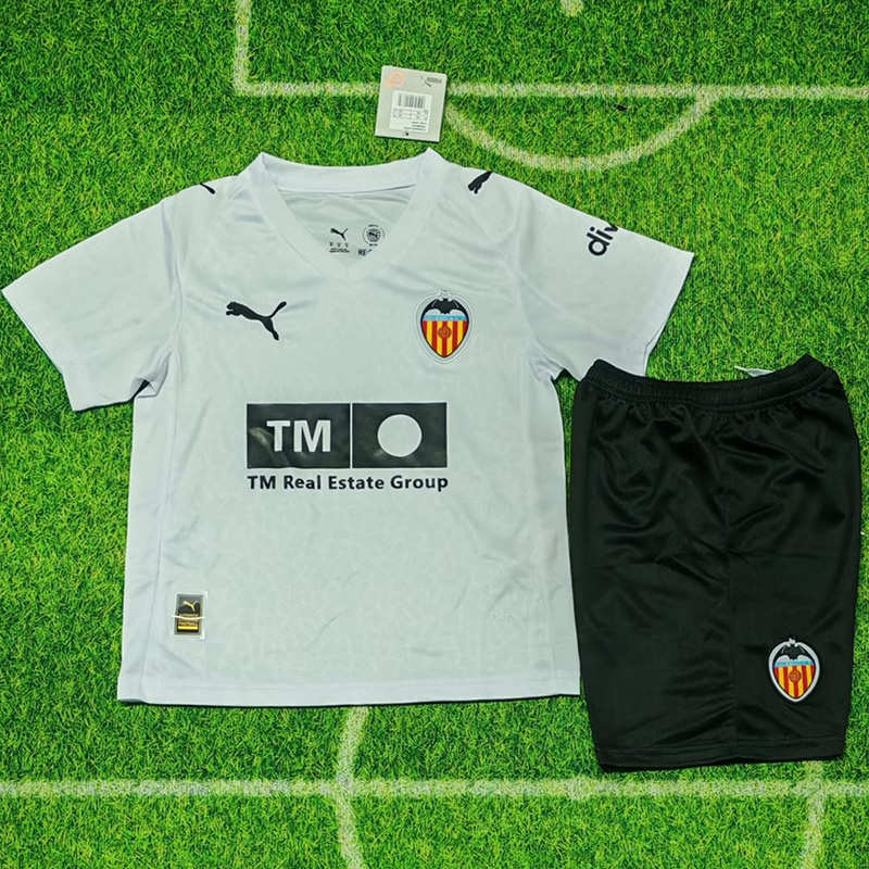 25-26 Valencia Home Kids Soccer Jersey