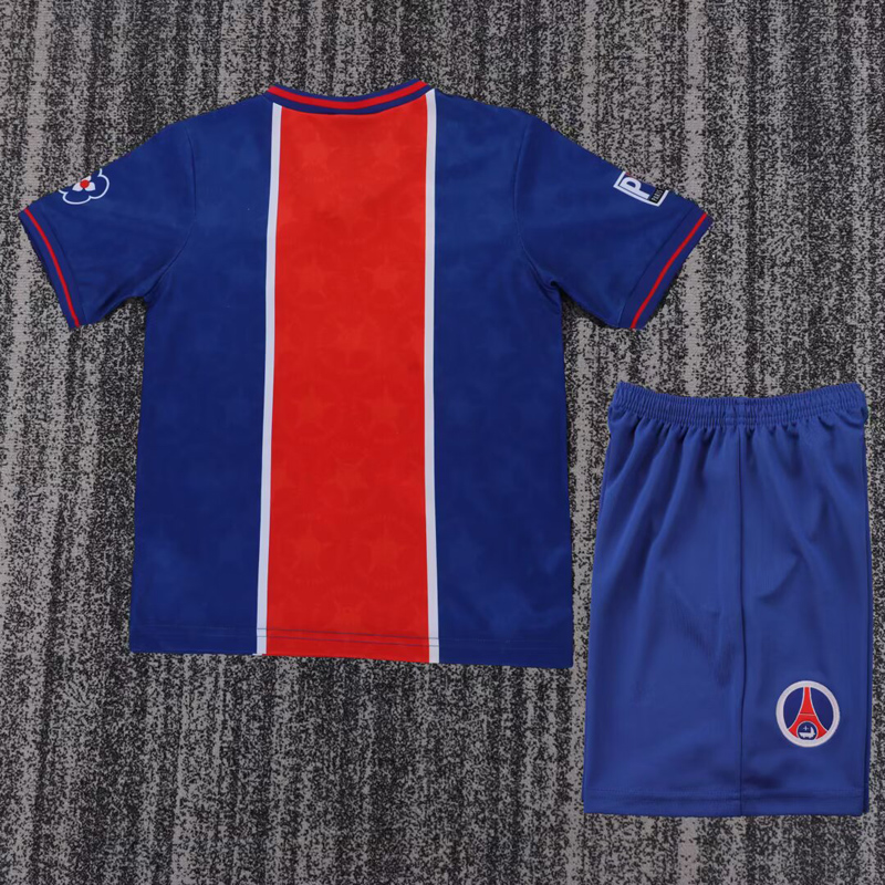 1995-1996 PSG Home Kids Retro Soccer Jersey