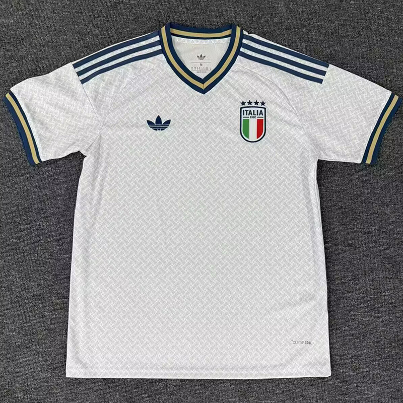 25-26 Italy White Fans Soccer Jersey