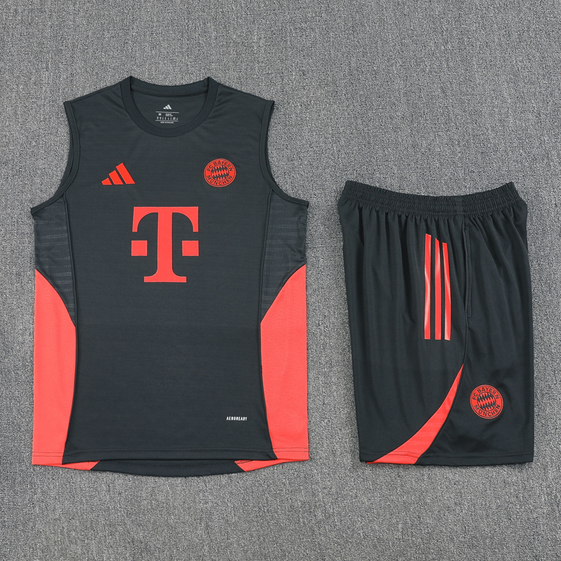 25-26 Bayern Dark gray Tank top and shorts suit