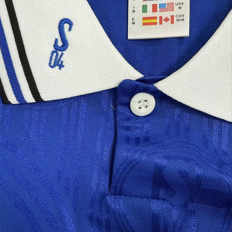 1996-1997 Schalke 04 Home Retro Soccer Jersey