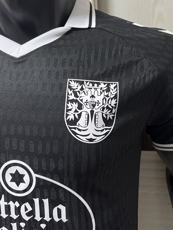 25-26 Celta 100th Anniversary Black Player Version Soccer Jersey